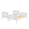 Beliche Perola Branco Vira Duas Camas Solteiro Reforçada com Cama Auxiliar em 100% Mdf - Camas Fenix - 4