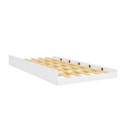 Beliche Perola Branco Vira Duas Camas Solteiro Reforçada com Cama Auxiliar em 100% Mdf - Camas Fenix - 3