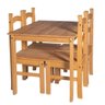 Conjunto Mesa com 4 Cadeiras Madeira Maciça - 6