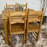 Conjunto Mesa com 4 Cadeiras Madeira Maciça - 1