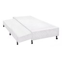 Ver imagem 1 de Cama Box c/Auxiliar Solteirão Castor Tecido White 96x203x27