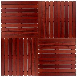 Deck em Placa de Madeira Modular Base Madeira 50cm x 50cm Madersilva - 3