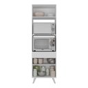 Ver imagem 4 de Paneleiro 2 Portas para Forno e Microondas Veneza Multimóveis Mp3679.891 Branco