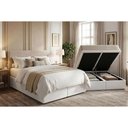 Ver imagem 3 de Cama Box Baú Novo + Colchão Ortopédico Kappesberg D33 Anatômico Carmine + Base Crc Corano White