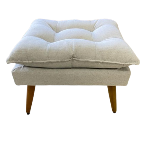 Puffs Cadeiras Banquetas Pés Palito Retangular Puff Clarice