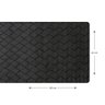 1 Caminho Trilho Mesa Impermeável PVC Kori Preto 42x140 - 5