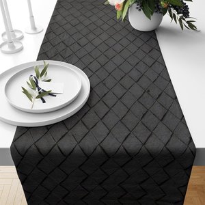 1 Caminho Trilho Mesa Impermeável PVC Kori Preto 42x140