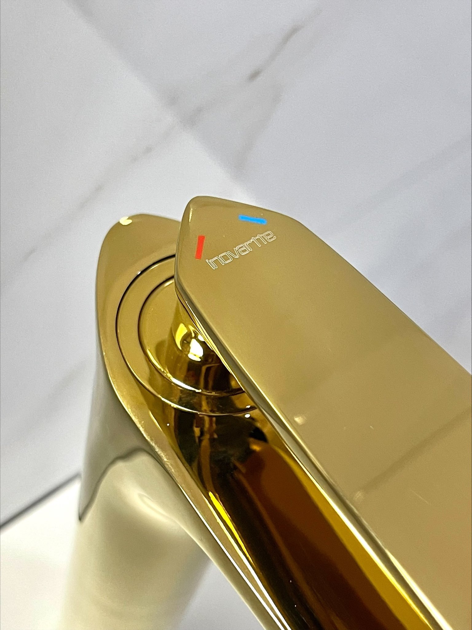 Torneira Monocomando Bica Alta Dourado Gold Luxo Banheiro Lavabo Inovartte In37 - 4