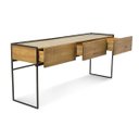 Ver imagem 4 de Aparador de Madeira e Ferro 3 Gavetas - Turim