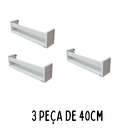 Ver imagem 4 de Prateleira Banheiro Cosméticos Branco - 3 Peças