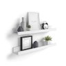 Porta Quadros prateleira nicho de 50cm kit 2pç branco - 2