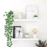 Porta Quadros prateleira nicho de 50cm kit 2pç branco - 1