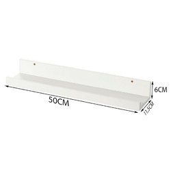 Porta Quadros prateleira nicho de 50cm kit 2pç branco - 4