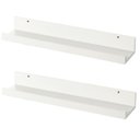 Ver imagem 3 de Porta Quadros prateleira nicho de 50cm kit 2pç branco