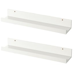 Porta Quadros prateleira nicho de 50cm kit 2pç branco - 3