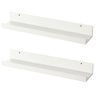 Porta Quadros prateleira nicho de 50cm kit 2pç branco - 3