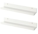 Ver imagem 3 de Porta Quadros prateleira nicho de 50cm kit 2pç branco