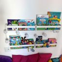 Ver imagem 1 de Porta Livros Kit 4pç 50cm Mdf Branco