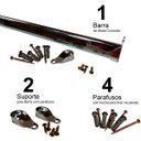 Ver imagem 4 de Prateleira de parede Para Banheiro Com Toalheiro Cromado