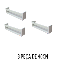 Revisteiro De Parede 40CM Kit Com 3 Peças - 3