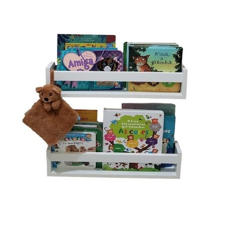 Porta Livro Infantil Para Quarto kit 2 Peças