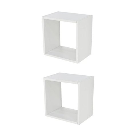 Nicho Quadrado 20x20x10 Branco Kit 2 Peças Otimo Acabamento
