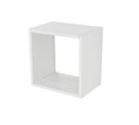 Ver imagem 2 de Nicho Quadrado 20x20x10 Branco Kit 2 Peças Otimo Acabamento