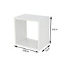 Nicho Quadrado 20x20x10 Branco Kit 4 Peças Otimo Acabamento - 3