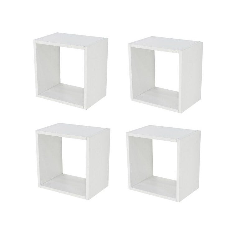 Nicho Quadrado 20x20x10 Branco Kit 4 Peças Otimo Acabamento