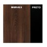 Armário Baixo com 02 Portas - 0,80x0,72x0,45 m- WEBYARIS - MARSALA / PRETO - 51008 - 3