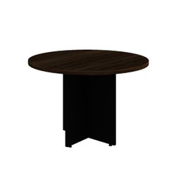 Mesa de Reunião Redonda - WORKSTART -1,10x1,10x0,73m - MARSALA / PRETO - 51011 - 1