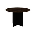 Ver imagem 1 de Mesa de Reunião Redonda - WORKSTART -1,10x1,10x0,73m - MARSALA / PRETO - 51011