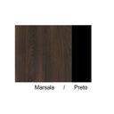 Ver imagem 3 de Mesa de Reunião Redonda - WORKSTART -1,10x1,10x0,73m - MARSALA / PRETO - 51011