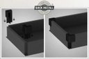 Ver imagem 7 de Mesa Auxiliar com 03 Gavetas Pedestal - Marsala/Preto - 51017