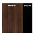 Ver imagem 5 de Mesa Auxiliar com 03 Gavetas Pedestal - Marsala/Preto - 51017