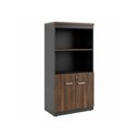 Ver imagem 6 de Armário Alto Semi-Aberto com 02 Portas - 1,60x0,80x0,45m - Webyaris - Marsala / Preto - 51014