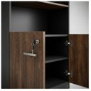 Ver imagem 5 de Armário Alto Semi-Aberto com 02 Portas - 1,60x0,80x0,45m - Webyaris - Marsala / Preto - 51014