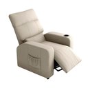 Ver imagem 3 de Poltrona Reclinável Mx-67 Pulse Suede Bege com Encosto Ajustável e Espuma D23 Loja Sheep