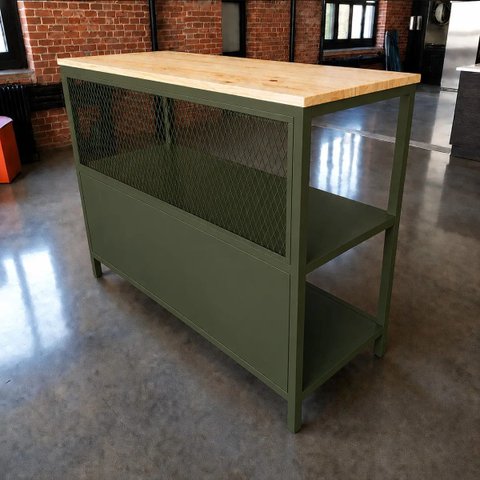 Bancada Ilha para Cozinha Design Industrial 1,90m x 80cm