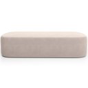 Ver imagem 7 de Cabeceira Cama Box King 195cm Lanna com Puff Recamier Doha W01 Suede Bege - Lyam Decor
