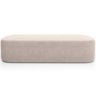 Cabeceira Cama Box King 195cm Lanna com Puff Recamier Doha W01 Suede Bege - Lyam Decor - 4