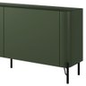 Rack para Sala de Estar Tv 75 Pol 4 Portas Pés Industrial Preto Alef I03 Musgo - Lyam Decor - 7