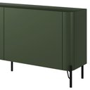 Ver mais imagens de Rack para Sala de Estar Tv 75 Pol 4 Portas Pés Industrial Preto Alef I03 Musgo - Lyam Decor