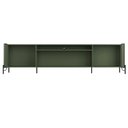 Ver imagem 3 de Rack para Sala de Estar Tv 75 Pol 4 Portas Pés Industrial Preto Alef I03 Musgo - Lyam Decor