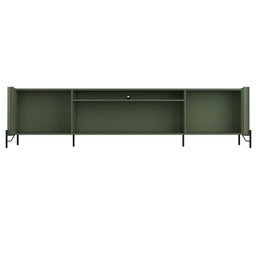 Rack para Sala de Estar Tv 75 Pol 4 Portas Pés Industrial Preto Alef I03 Musgo - Lyam Decor - 2 Rack para Sala de Estar Tv 75 Pol 4 Portas Pés Industrial Preto Alef I03 Musgo - Lyam Decor - 2