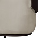 Ver imagem 4 de Poltrona Namoradeira Sofá Orgânico 2 Lugares Beatriz Composê Corino Marrom - Suede Bege