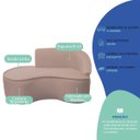 Ver imagem 6 de Kit Divã Recamier Orgânico Marrocos 150cm Lado Esquerdo e 2 Poltronas Amore Linho