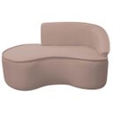 Ver imagem 3 de Kit Divã Recamier Orgânico Marrocos 150cm Lado Esquerdo e 2 Poltronas Amore Linho