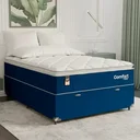Ver imagem 7 de Cama Box Baú Casal Colchão Comfort Class Pillow Top 138x188 Azul/suede Azul
