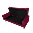 Ver imagem 4 de Recamier Baú Félix Solteiro 160 cm Suede - Doce Sonho Móveis ML/R1/FELIX/160/B/S Bordô
